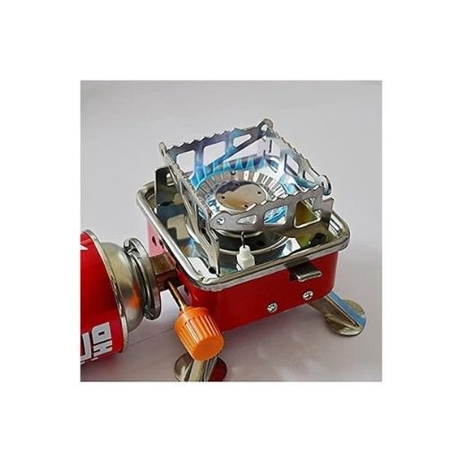 camping stove | Portable Gas Stove And Picnic Butane Gas Burner For Outdoor Camping, Hiking, Mini gas stove,Stainless Steel body, Folding Furnace, Camping Equipment, Gastove With Pouch